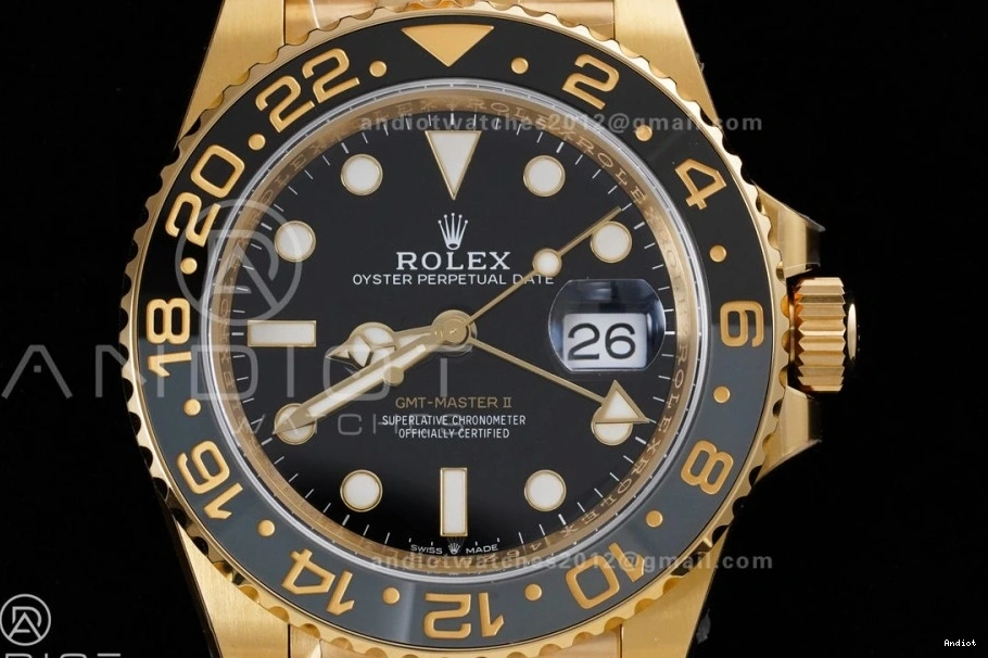 GMT SH3285 Dial V2 Master Edition 126718 New Best ARF YG Jubilee Bracelet Black on GRNR II 1122